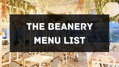 About — The Beanery.